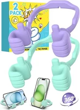 for Women Men Teens Girls  for Christmas: 2 PACK Thumbs Up Lazy Cell Phone Stand