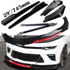 Front Rear Bumper Lip Spoiler Splitter Body Kits For Chevrolet Chevy 2 Layer