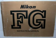 NIKON FG CAMERA INSTRUCTIONS