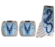 3 Pcs Blue Dragon Manual Carsuv Gas Brake Foot Pedal Pads Covers Non Slip 3 Pcs Blue Dragon Manual Carsuv Gas Brake Foot Pedal Pads Covers Non Slip