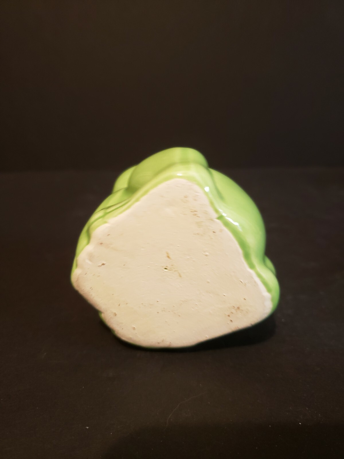 Cute Smiling Frog Toad Figurine Sitting Planter Porcelain