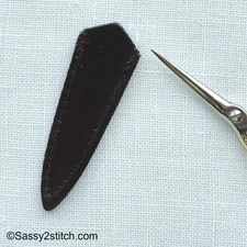 DOVO Extra Small Leather Scissor Sheath  for 2-1/2" &  3"  Embroidery Scissors