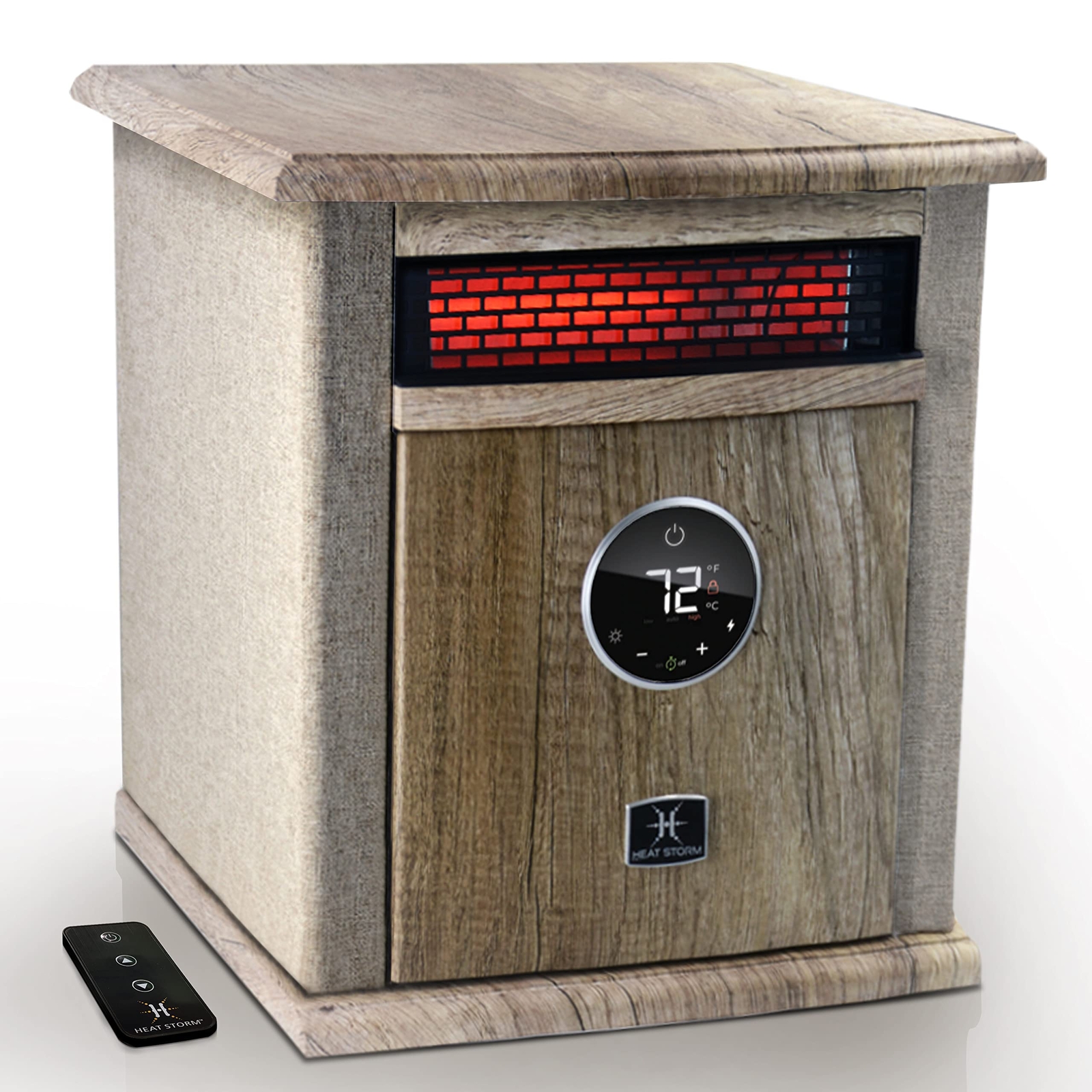 Portable Electric Space Heater, 1500-Watt Cabinet Infrared Quartz Element Hea...