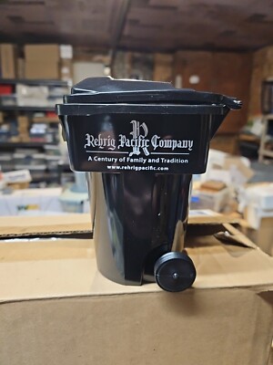 Rehrig Mini Waste Management Trash Cart Desk Black