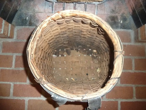 Adirondack Trapper Wicker Splint Wood Antique Basket Backpack - Picture 4 of 9