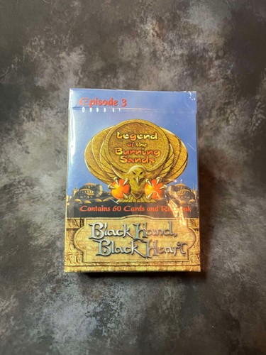 Legend of the Burning Sands TCG: Ep 3 Black Hand Black Heart Ebonite Deck SEALED - Picture 2 of 2