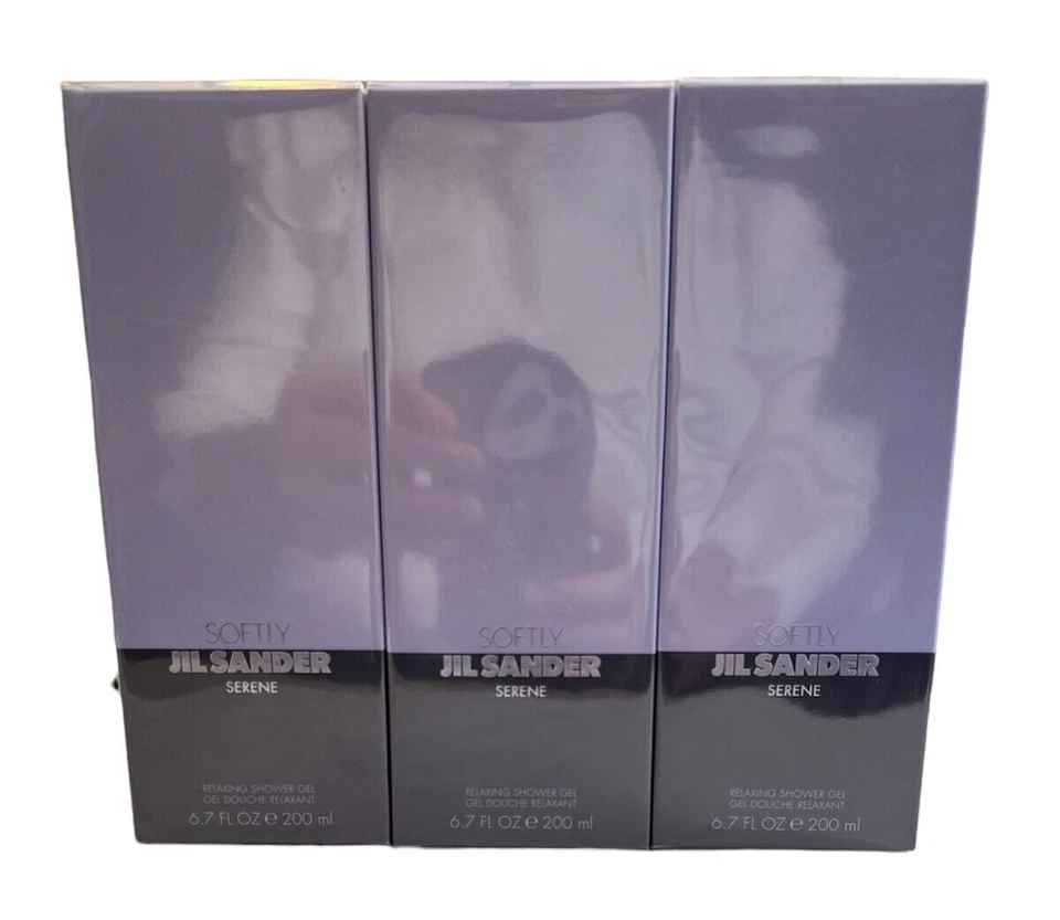 3 x Jil Sander Softly Serene Relaxing Shower Gel (3x200ml)