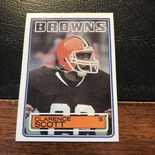 1983 Topps Clarence Scott & Bonus Card 1985 Al Gross. Cleavland Browns
