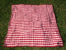 Czerwona krata Gingham Krata Kwadratowa narzuta Koc Plaża / Lato BBQ Piknik Obrus