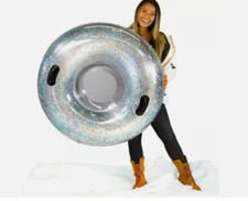 42" Glitter Snow Tube, Heavy Duty foldable and extremely light