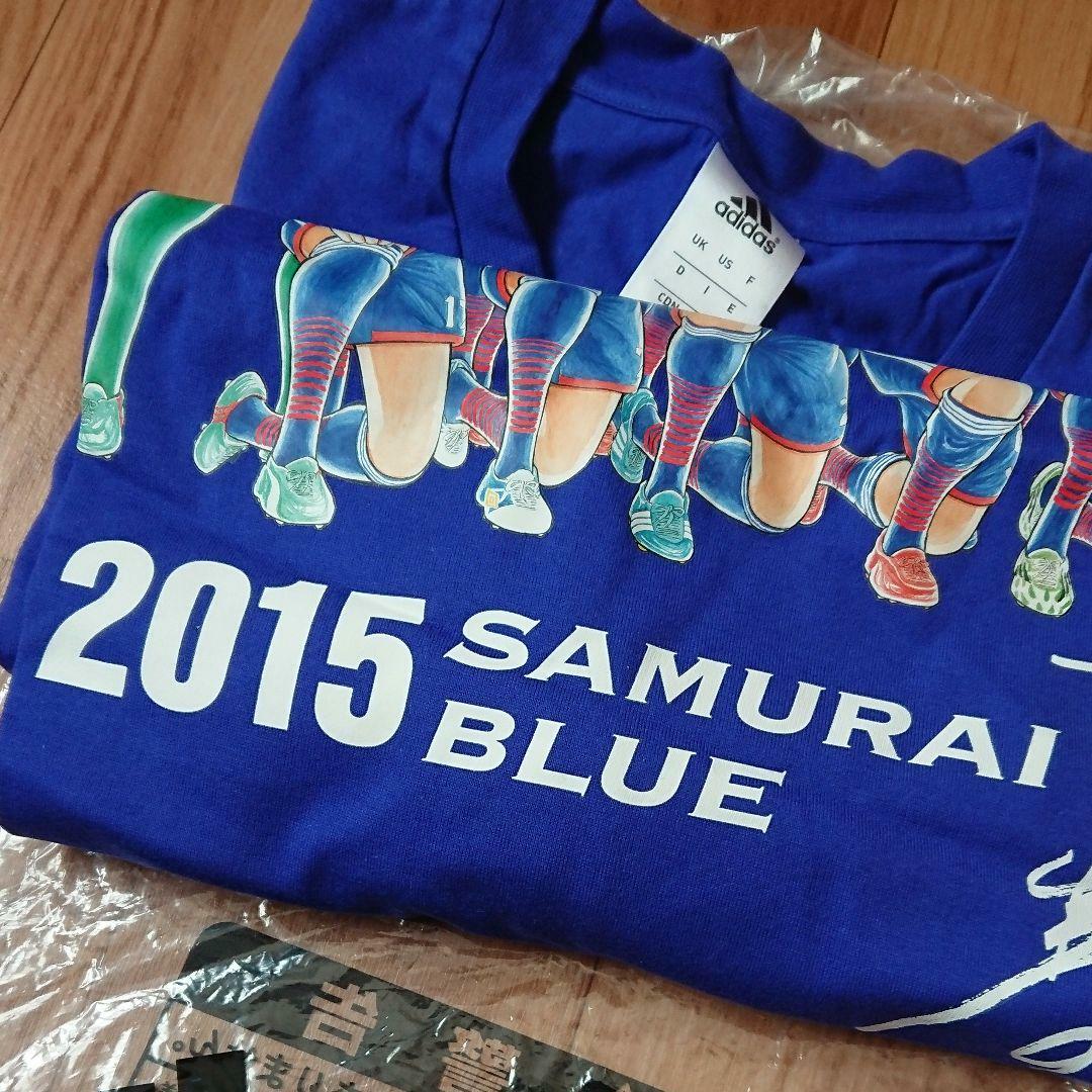 Adidas Captain Tsubasa Autograph T-shirt Soccer Samurai Blue