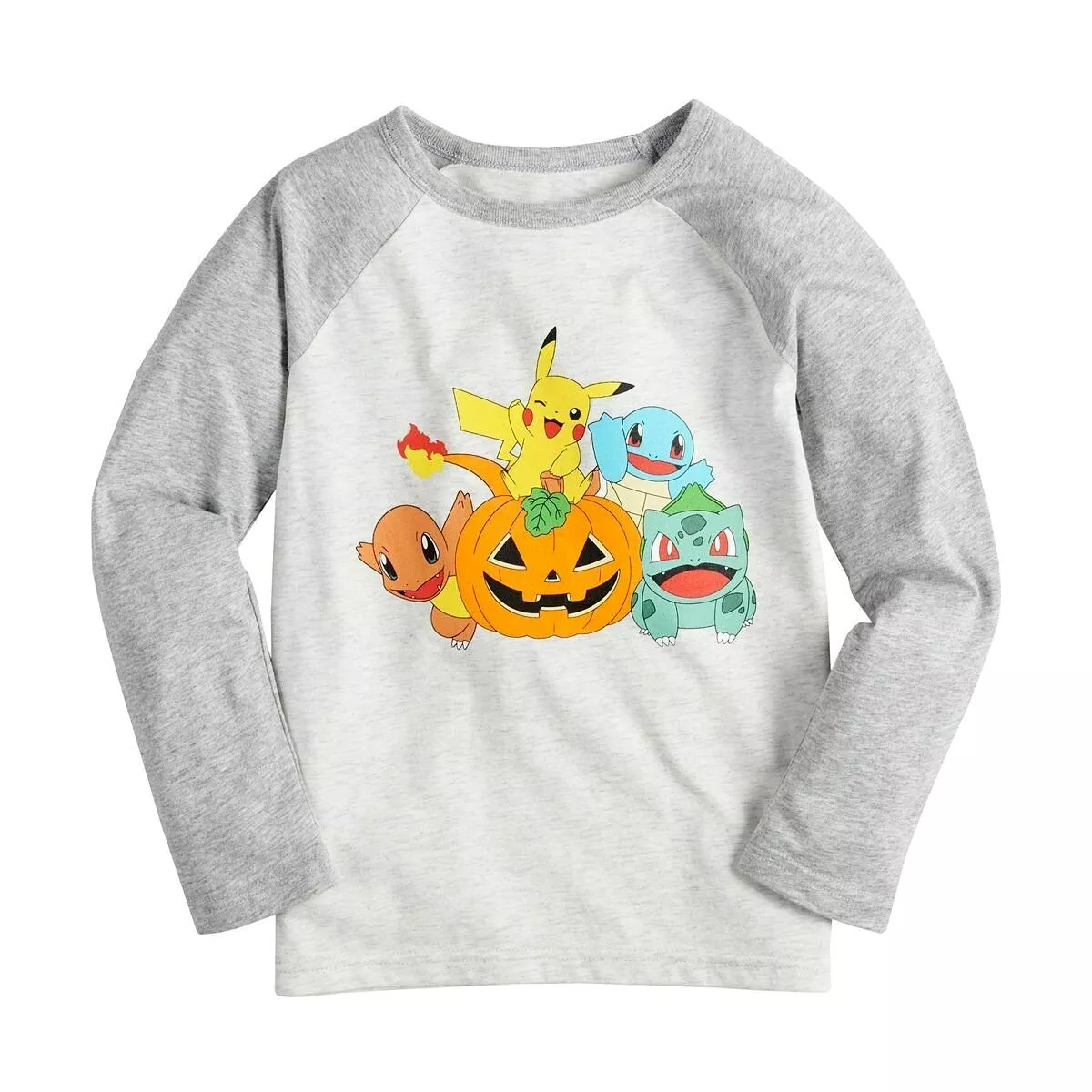 Boys Halloween Long Sleeve Pumpkin Graphic Tee