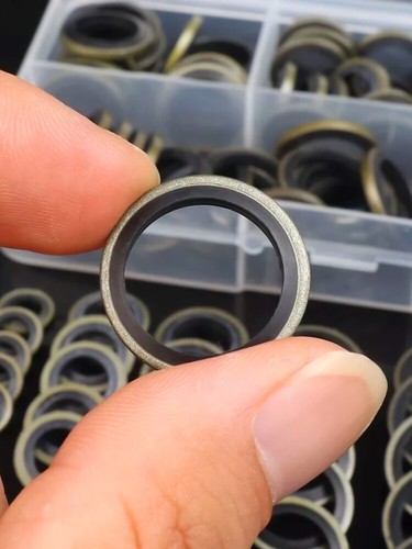 100x Oil Drain Plug Washer Gasket Assortment Kit M6 M8 M10 M12 M14 M16 Seal Set - Picture 11 of 11