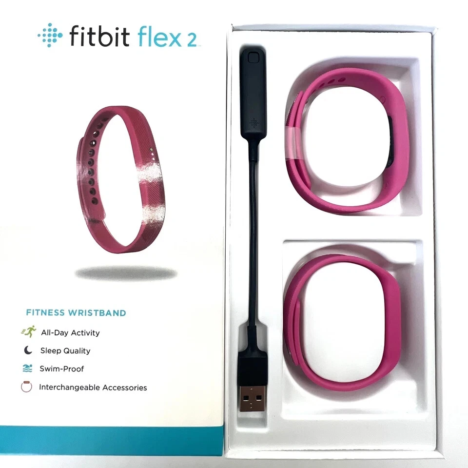 NEW Fitbit Flex 2 Bluetooth Health Activity Sleep Tracker Sports S&L Band US