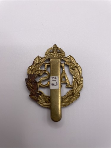 Original British Army WW2 Auxiliary Territorial Service Cap Badge - Foto 3 di 4