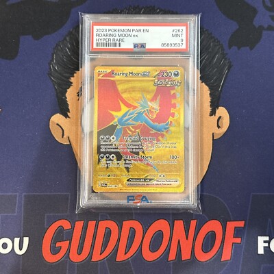 PSA 9 MINT 2023 Pokemon Paradox Rift ROARING MOON EX #262 Hyper