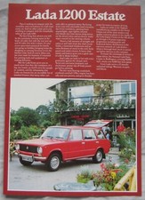 1978-79 Lada 1200 Estate Sales Sheet Brochure
