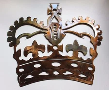 Grand Royal Crown - Metal Wall Art - Copper 12" x 10 1/2"