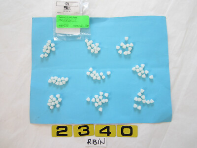 ESSENTRA 4002401 WHITE NYLON NUT HEX CAP   LOT OF 92