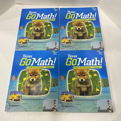 New Texas GO Math! Volume 1 Houghton Mifflin Harcourt Grade K Lot Of 4 ...