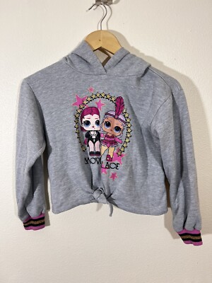 LOL Girls Hooded Sweatshirt with Knotted Front - Size XL 14 / 16