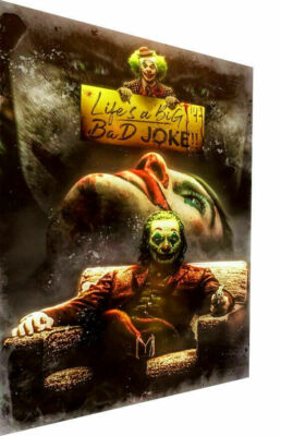 Leinwand Bilder Abstrakt Joker Joke Wandbilder - Hochwertiger Kunstdruck