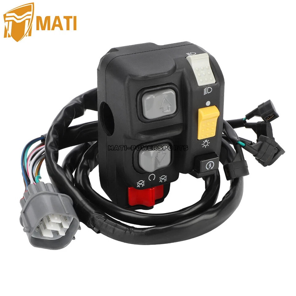 Interruptor de manillar de parada de arranque de cambio eléctrico para Honda Rincon 680 TRX680 2008-2014 Foto 2 de 4