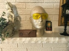 Vintage NM RAY BAN USA 10K SHOOTER AVIATOR KALICHROME SHOOTING Glasses w CASE