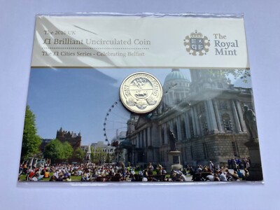 ROYAL MINT COIN 2010 CITIES BELFAST RARE BU IN ORIGINAL PACK 1 POUND