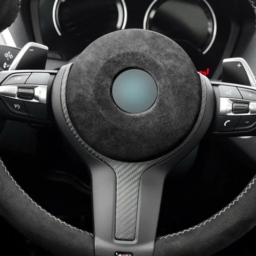 Alcantara Steering Wheel Trim Cover Fit BMW M SPORT F30 F34 F20 F21 F22 F32 F80 - Picture 6 of 11