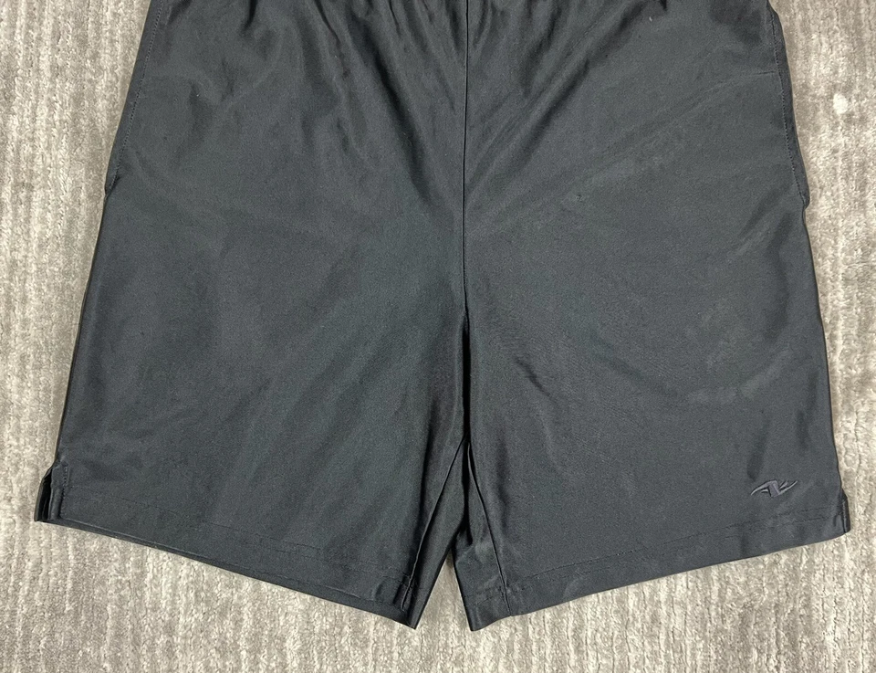 Шорты мужские Athletic Works маленькие 28-30 черные на шнурке с 2 передними карманами - Изображение 3 из 4