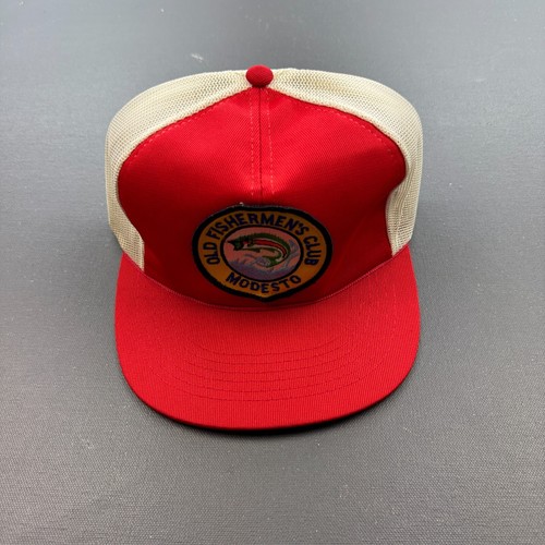 Vintage 1983 Old Fishermen’s Club Trucker Hat Snapback M/L Modesto Patch NWOT - Picture 12 of 12