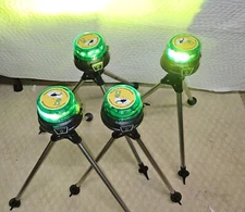 helicopter landing kit w 4 green  lights /19 inch stands  Pilots Approved