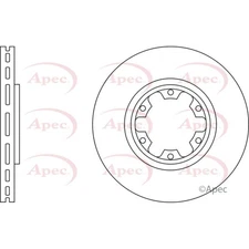 Apec Front Brake Disc DSK2405 - OE High Quality Precision Engineered Part