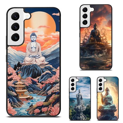 Super large Guanyin statue Hard Black Case For Samsung Galaxy Z Fold Flip