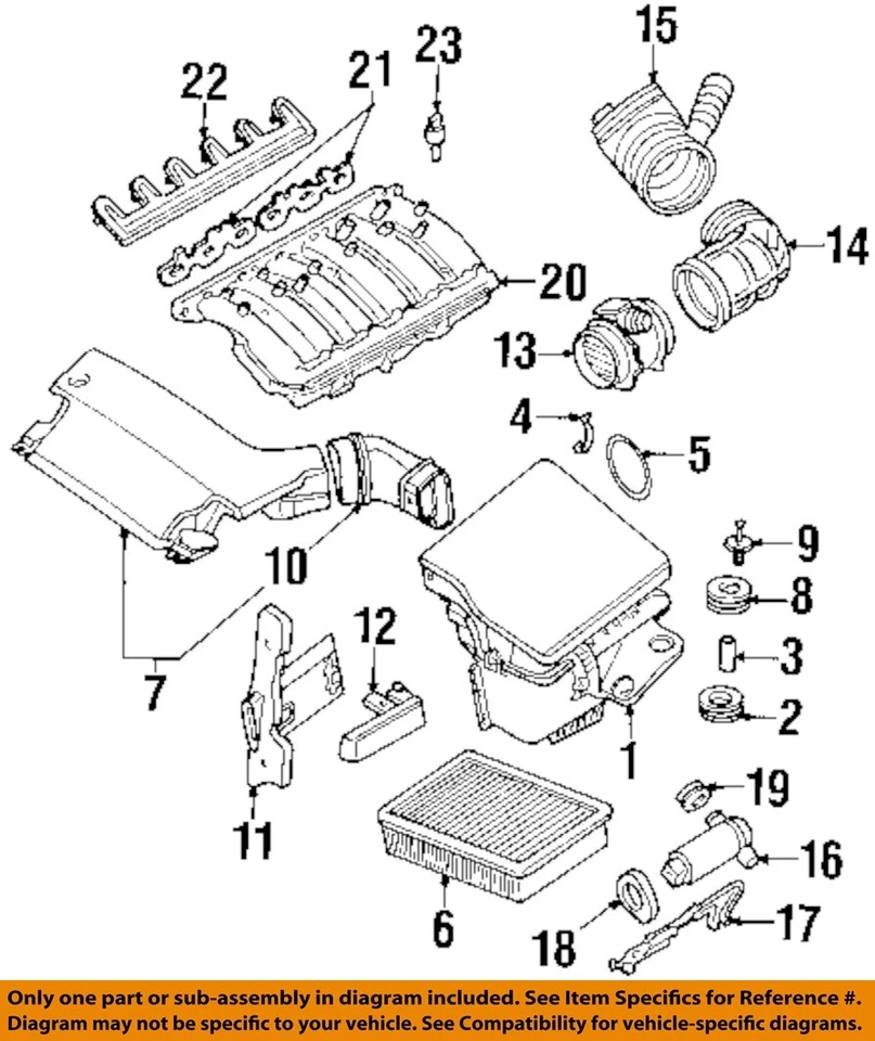 Medidor de flujo de aire de inyección de combustible usado se adapta a: BMW 330I 2004 3,0 grado A Foto 2 de 4