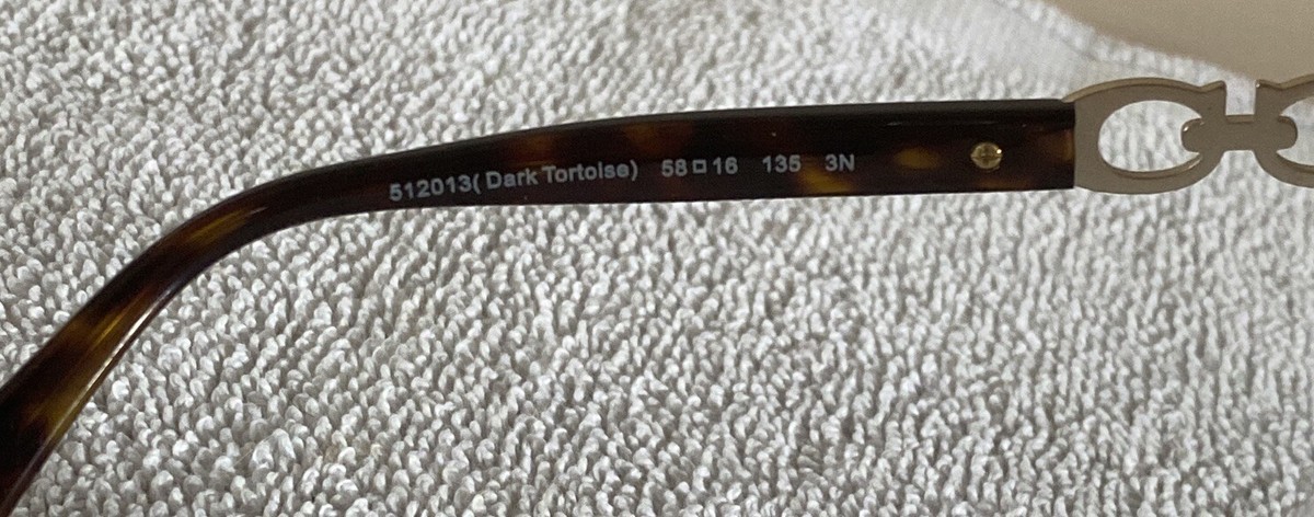 Coach Round Sunglasses HC 8146   Brown Lens Gold Accents 58-16 135mm 156105_512013.jpg main image 2