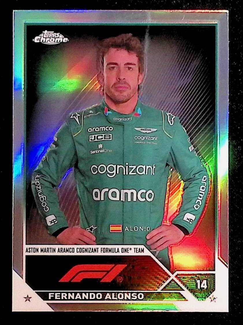 Fernando Alonso 2023 Topps Chrome F1 Refractor #32
