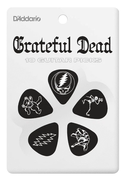 Grateful Dead Guitar Picks D Addario Medium .70 10 pack or Display or Ornament