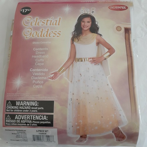 Goodmark Celestial Goddess Girl's Halloween Costume 6pc Set Size Medium New