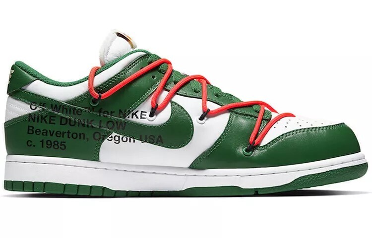Off-White × Nike Dunk Low White Pine-Green CT0856-100 Men's Off-White × Nike Dunk Low White Pine-Green CT0856-100 Men's