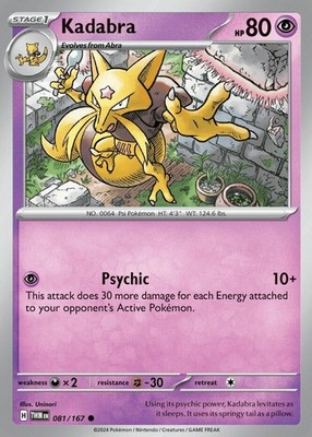 Kadabra - 081/167 - Common - Near Mint