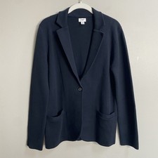 J.CREW Factory Black Schoolboy Sweater Blazer Size Small