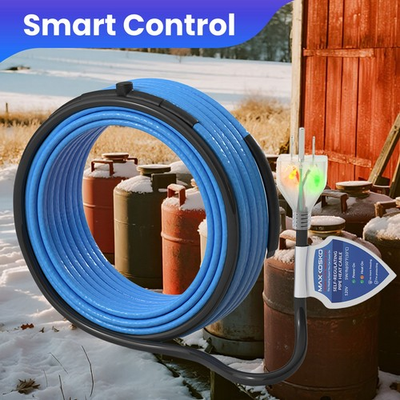 #ad 120V Self Regulating Heat Trace – Dual Lights Pipe Heating for Sewer Pipes $30.99