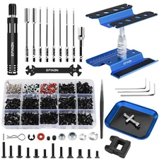 EPINON RC Car Repair Work Stand Repair Tool Set 360 Degree Rotation and 520 P...