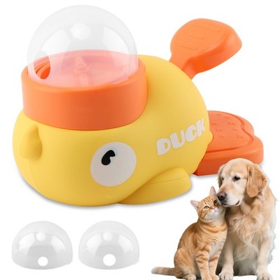 Interactive Treat Dispenser Toy for Dogs & Cats Duck-Shaped - Slow Feeder Foo...