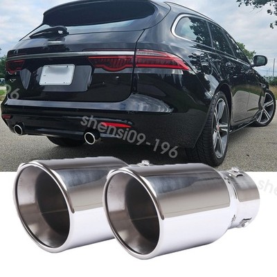 Pairs Exhaust Pipe Car For 2018 Jaguar XF Sportbrake Rear Throat Muffler 38-76mm