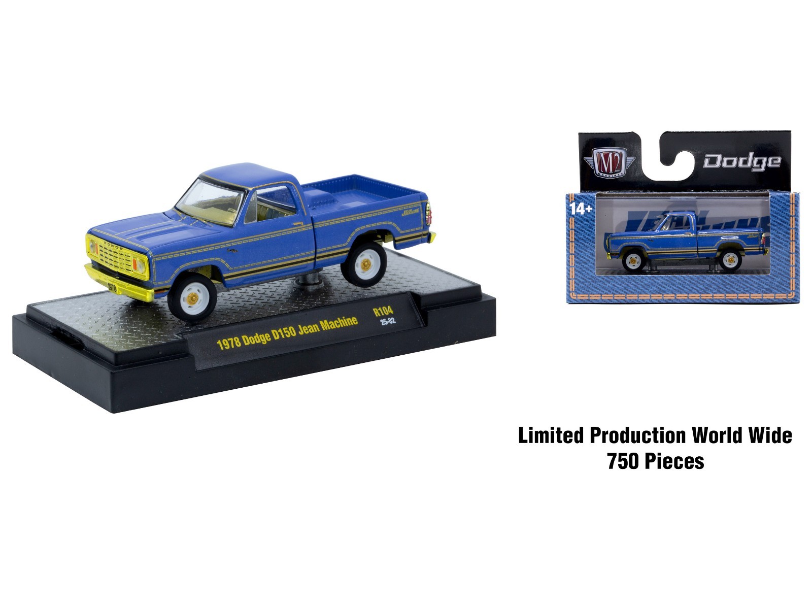 AUTO THENTICS 6 PC CAR SET RELEASE 104 IN CASES 1/64 BY M2 MACHINES 32500-104