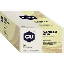 GU Energy Gel - 24 Pack Vanilla Bean, 24 PACK