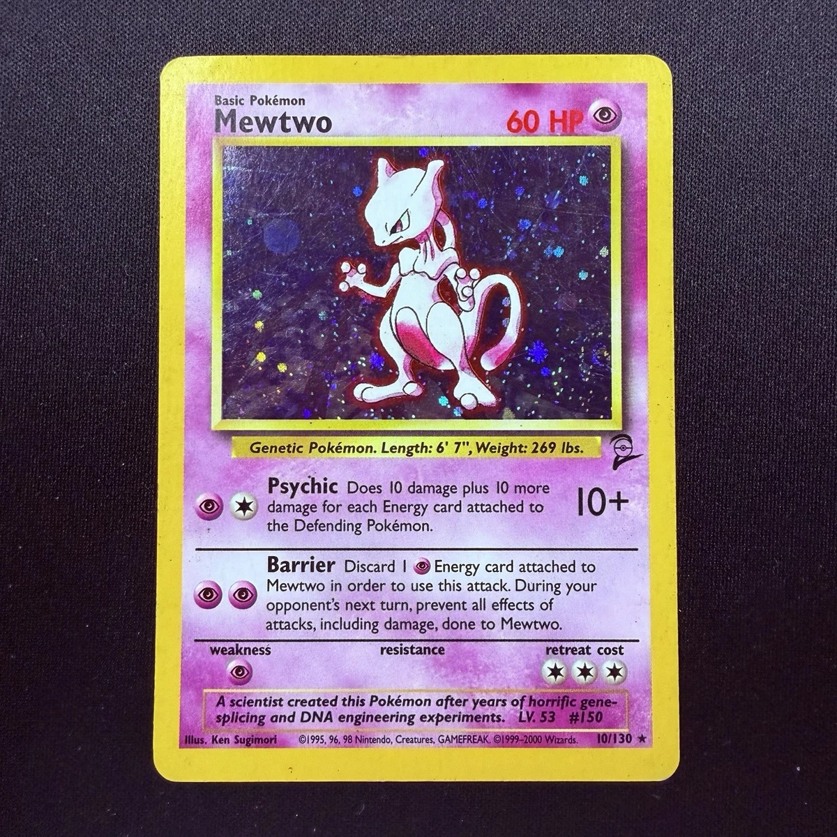 Mewtwo Pokémon TCG Individual Trading Card Games Base Set in